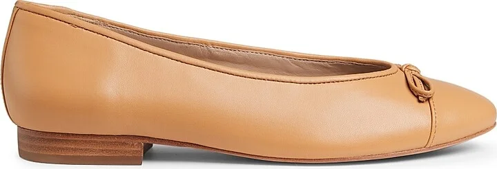 Women's COLLECTION Leather Ballet Flats - Black - Size 5 - Image 11
