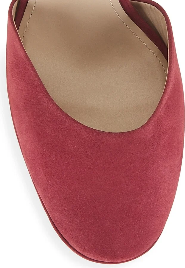 Women's COLLECTION Mary Jane Suede Platform Pumps - Wine - Size 8.5 - Image 4