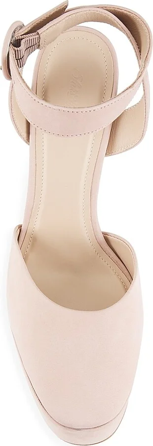 Women's COLLECTION Mary Jane Suede Platform Pumps - Wine - Size 8.5 - Image 10