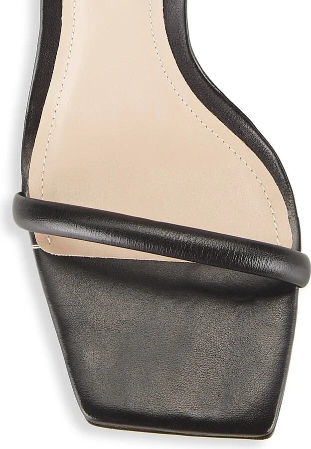 Women's COLLECTION Strappy Leather Heels - Black - Size 10 - Image 4