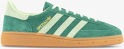 Womens Collegiate Green Handball Spezial 3-Stripes Suede Low-Top Trainers Eur 38/5 Uk Women