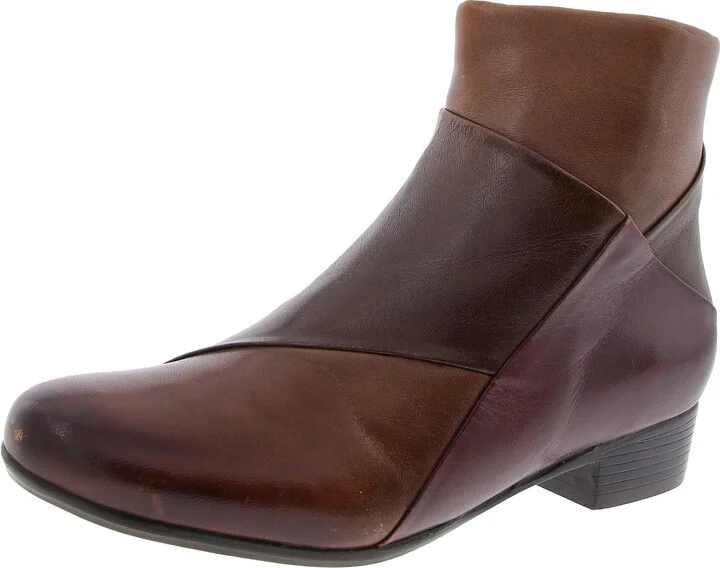 Womens Colorblock Ankle Boots