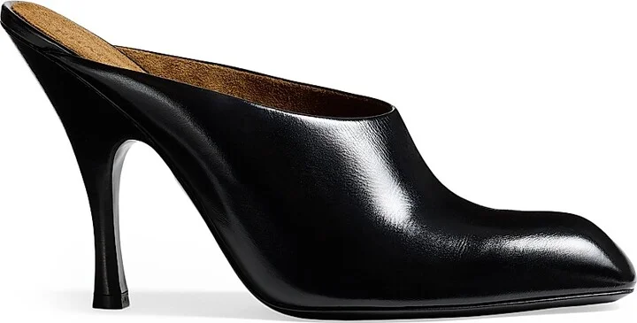 Women's Colt 100MM Leather Mules - Optic White - Size 6 - Image 8