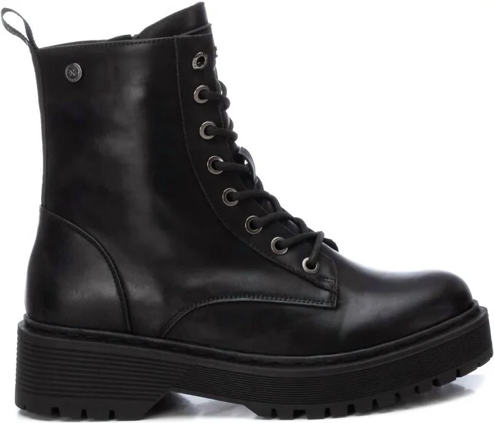 Women's Combat Booties By In Black