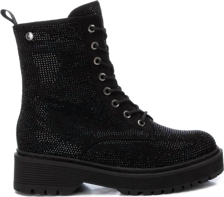 Women's Combat Booties In Black