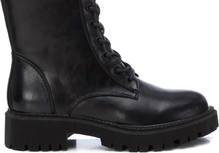 Women's Combat Booties In Black