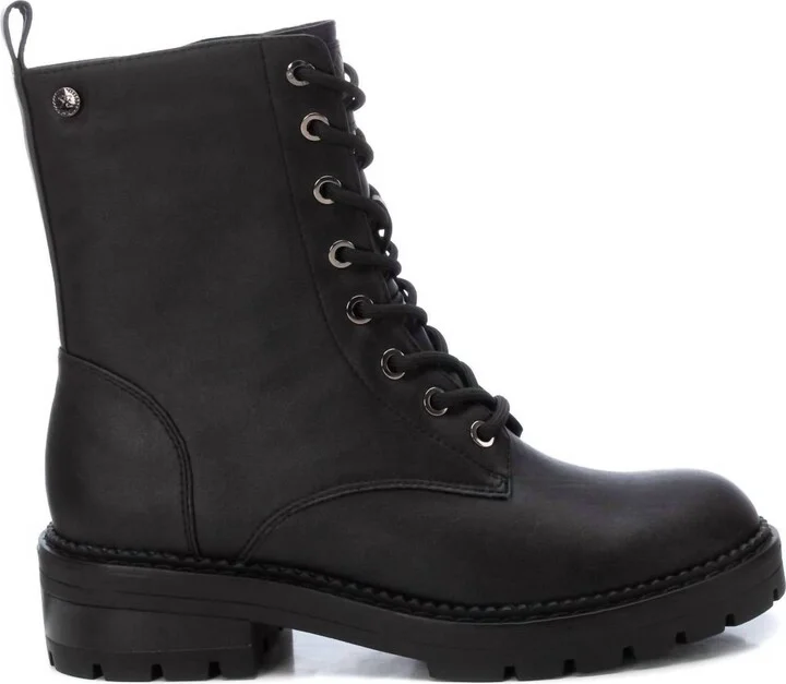 Women's Combat Booties In Black