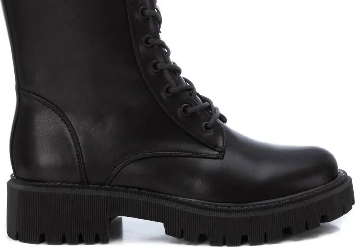 Women's Combat Booties In Black