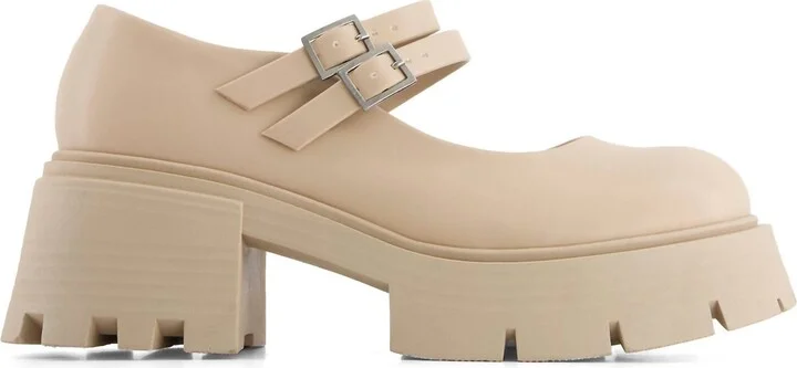 Women's Combat Penny Loafer In Beige