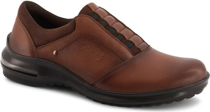Women's Comfort Leather Oxfords Shoes In Brown