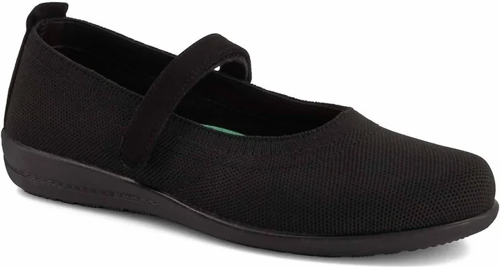 Women's Comfort Mary Janes Textile Shoes In Black