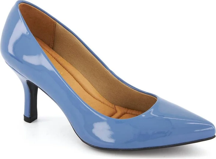 Women's Comfort Plus Medium Heel Stilettos In Baby Blue