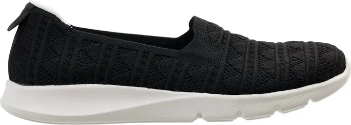 Women's Comfort Stretch Crochet Shoes In Black