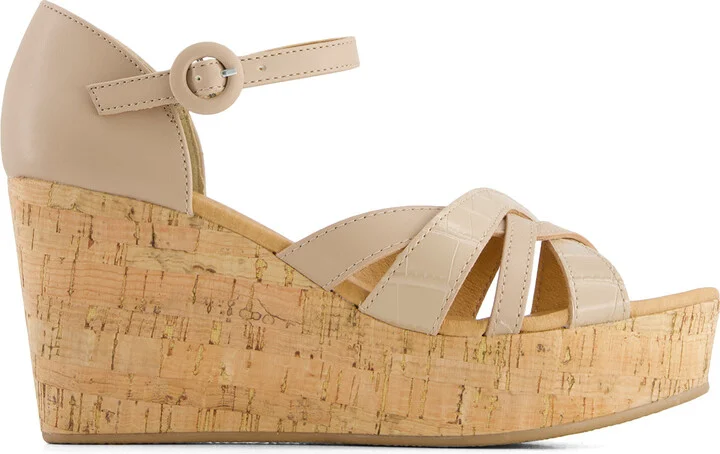 Women's Comfort Wedge Heeled Ankle Strap Sandals