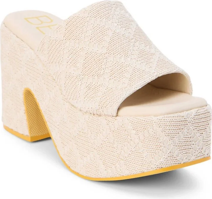 Women's Como Platform Heel In Beige