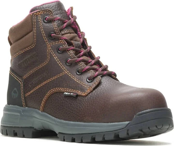 Women's Comp-Toe Piper Waterproof Work Boot In Brown