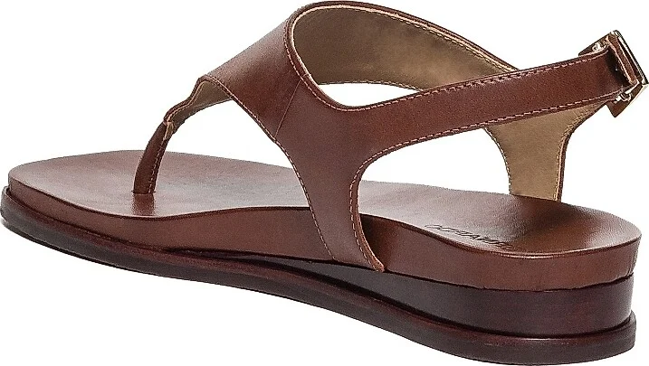 Women's Concord Leather Wedge Sandals - Black - Size 6 - Image 11