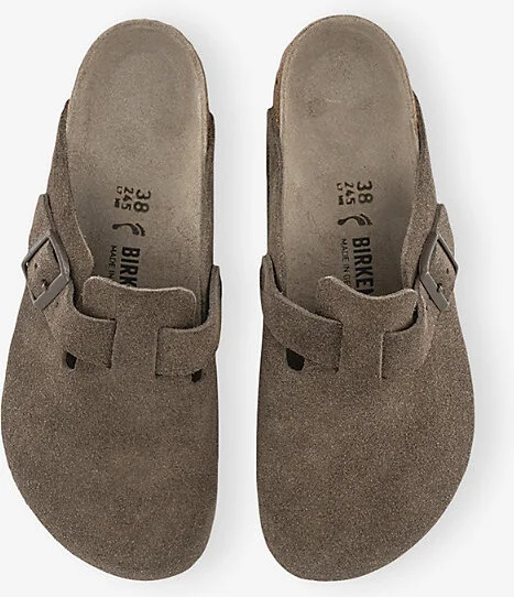 Womens Concrete Gray Suede Boston Suede Clogs Eur 39 / 6 Uk Women - Image 2