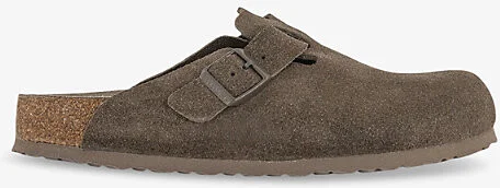 Womens Concrete Gray Suede Boston Suede Clogs Eur 39 / 6 Uk Women