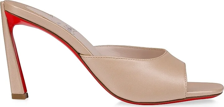 Women's Condora 85MM Leather Mules - Leche - Size 4.5