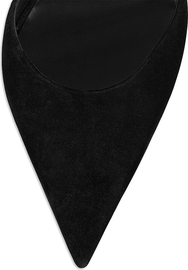 Women's Condora Riviera Veau Velours 100MM Pumps - Black - Size 10 - Image 4