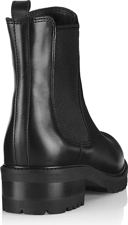 Women's Conner Leather Booties - Black - Size 5 - Image 3