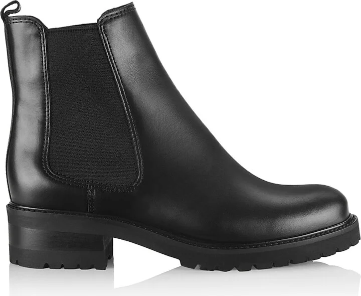 Women's Conner Leather Booties - Black - Size 5