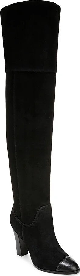 Women's Conrad Suede Over-The-Knee Boots - Black - Size 6 - Image 2