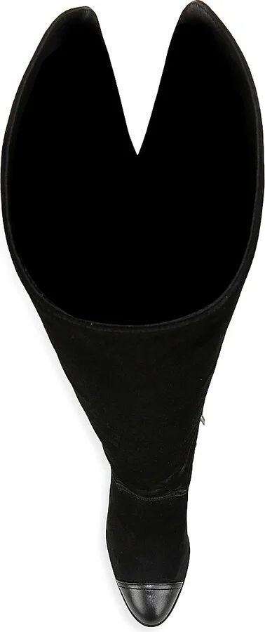 Women's Conrad Suede Over-The-Knee Boots - Black - Size 6 - Image 4