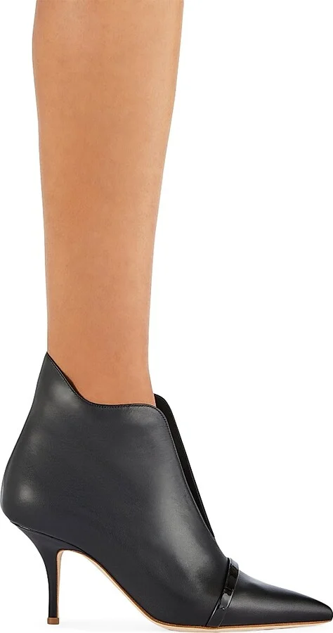 Women's Cora 70MM Leather Ankle Boots - Black - Size 7.5 - Image 2
