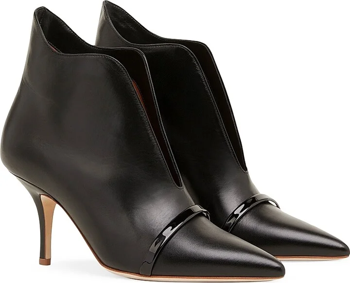 Women's Cora 70MM Leather Ankle Boots - Black - Size 7.5 - Image 3