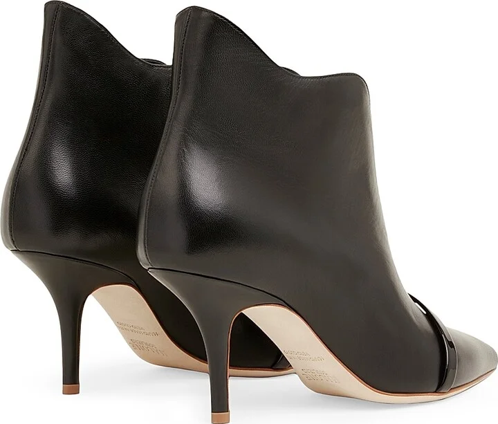 Women's Cora 70MM Leather Ankle Boots - Black - Size 7.5 - Image 4