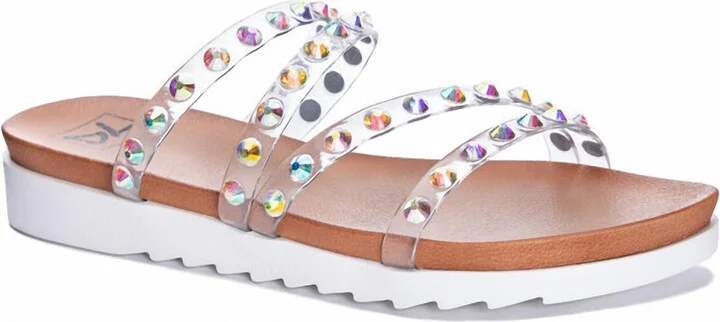 Women's Coral Flat Sandal In Iridescent