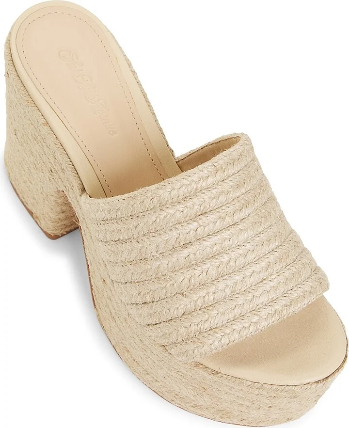 Women's Corda 110MM Jute Platform Clogs - Natural - Size 10 - Image 4