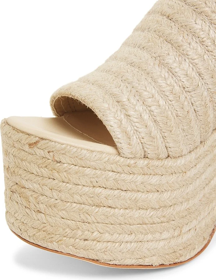 Women's Corda 110MM Jute Platform Clogs - Natural - Size 10 - Image 5