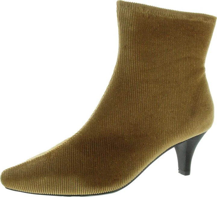 Womens Corduroy Ankle Booties