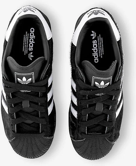 Womens Core Black Pony Superstar II Pony-Hair Leather Low-Top Trainers 11 - Image 2