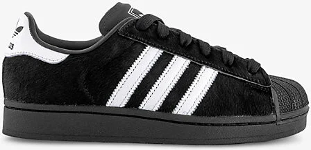 Womens Core Black Pony Superstar II Pony-Hair Leather Low-Top Trainers 11
