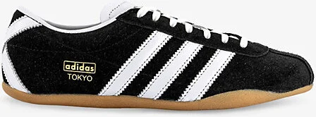 Womens Core Black Tokyo Suede Low-Top Trainers Eur 38.5 / 5.5 Uk Women