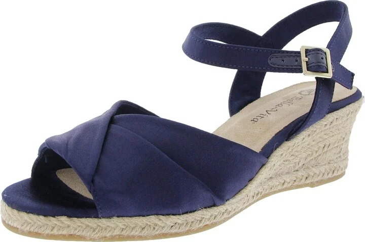 Womens Cork Man Made Wedge Sandals