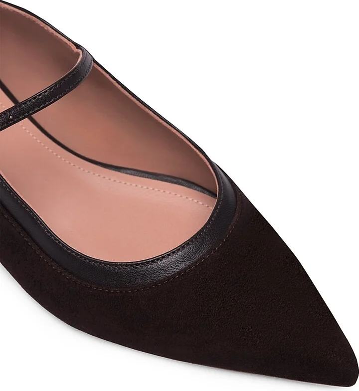 Women's Cornina Suede Flat Pumps - Ebony Ebony - Size 10 - Image 4
