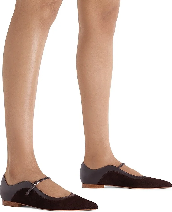 Women's Cornina Suede Flat Pumps - Ebony Ebony - Size 10 - Image 5