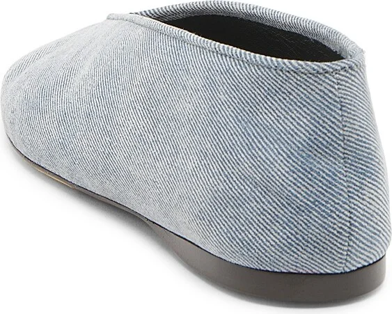 Women's Corsage Denim Ballet Flats - Light Blue - Size 6 - Image 3