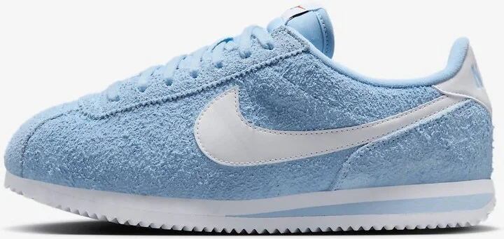 Women's Cortez Vintage Suede Aluminum In Blue/white