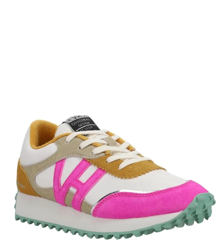 Women's Cosmic 9 Sneakers In Mustard/neon Pink