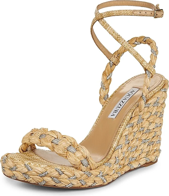 Women's Costiera Crystal-Embellished Espadrilles - Natural - Size 7.5 - Image 2