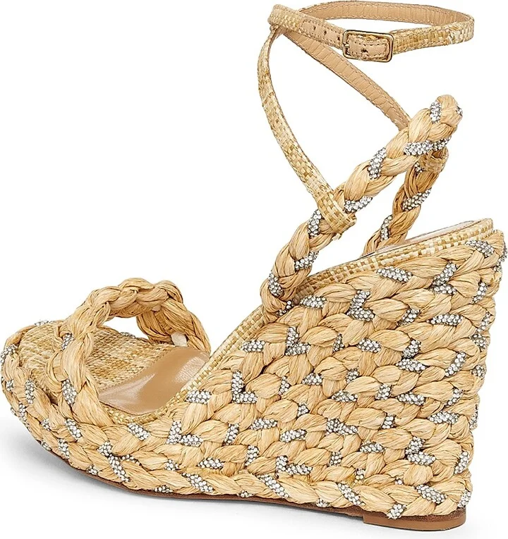 Women's Costiera Crystal-Embellished Espadrilles - Natural - Size 7.5 - Image 3