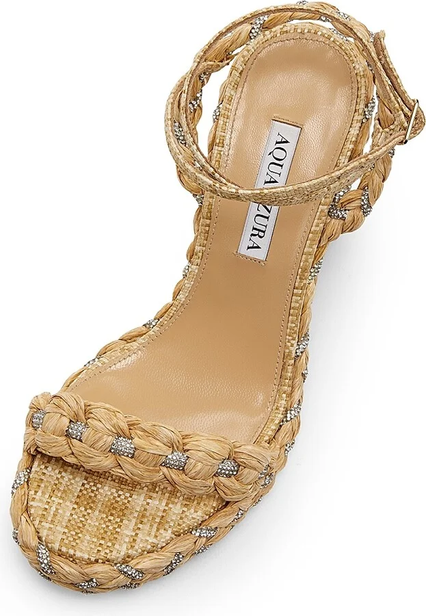 Women's Costiera Crystal-Embellished Espadrilles - Natural - Size 7.5 - Image 4