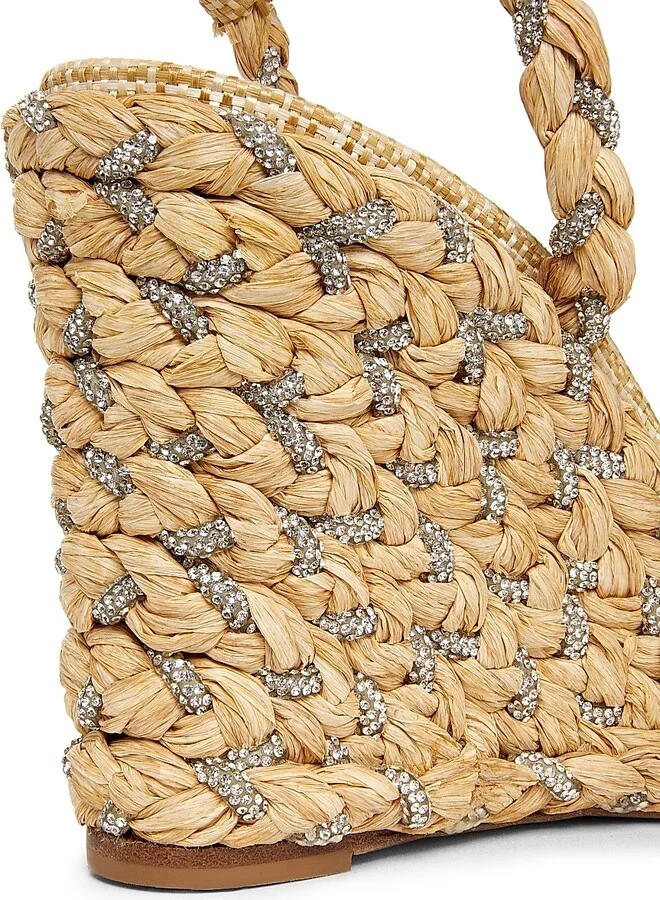 Women's Costiera Crystal-Embellished Espadrilles - Natural - Size 7.5 - Image 5