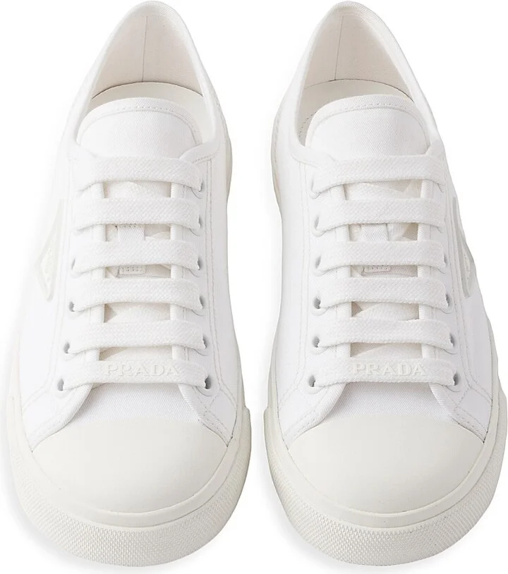 Women's Cotton Gabardine Sneakers - Grey - Size 7 - Image 5